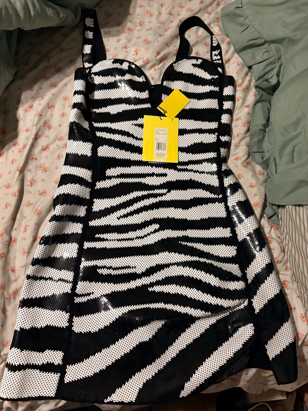 Zebra Print Sequin Marc Jacobs Dress